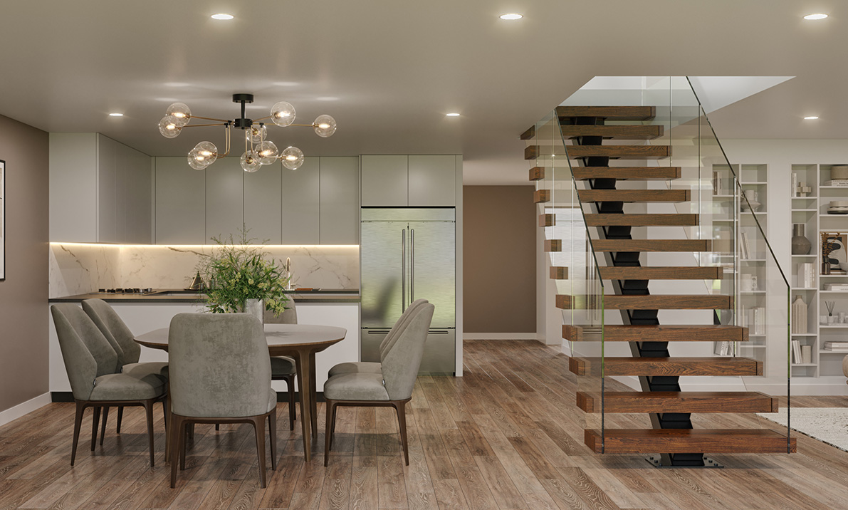 floating stairs for residential spaces