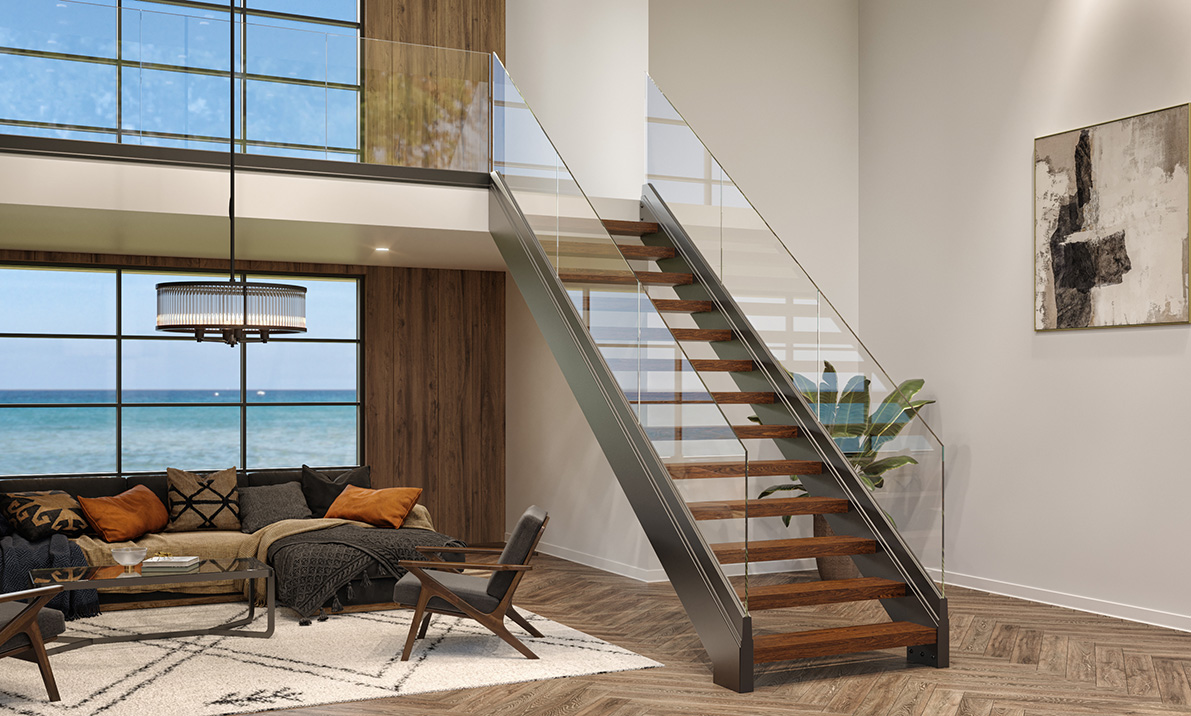 browse custom floating stairs by design style