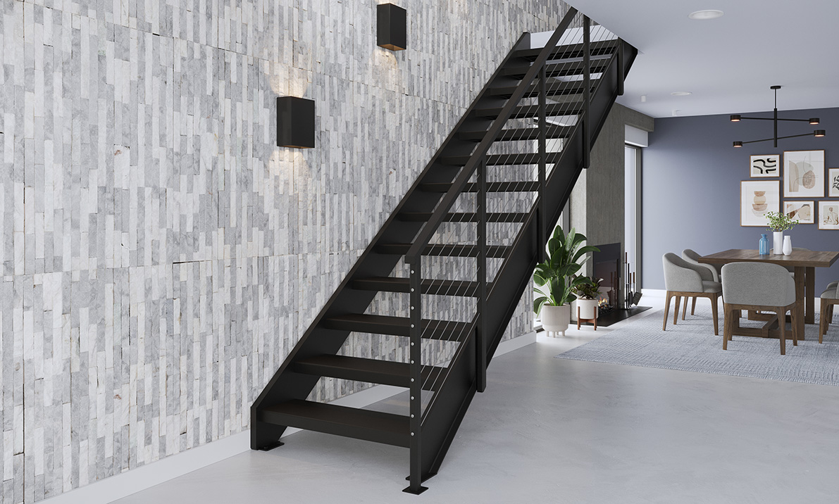 floating staircases for industrial spaces