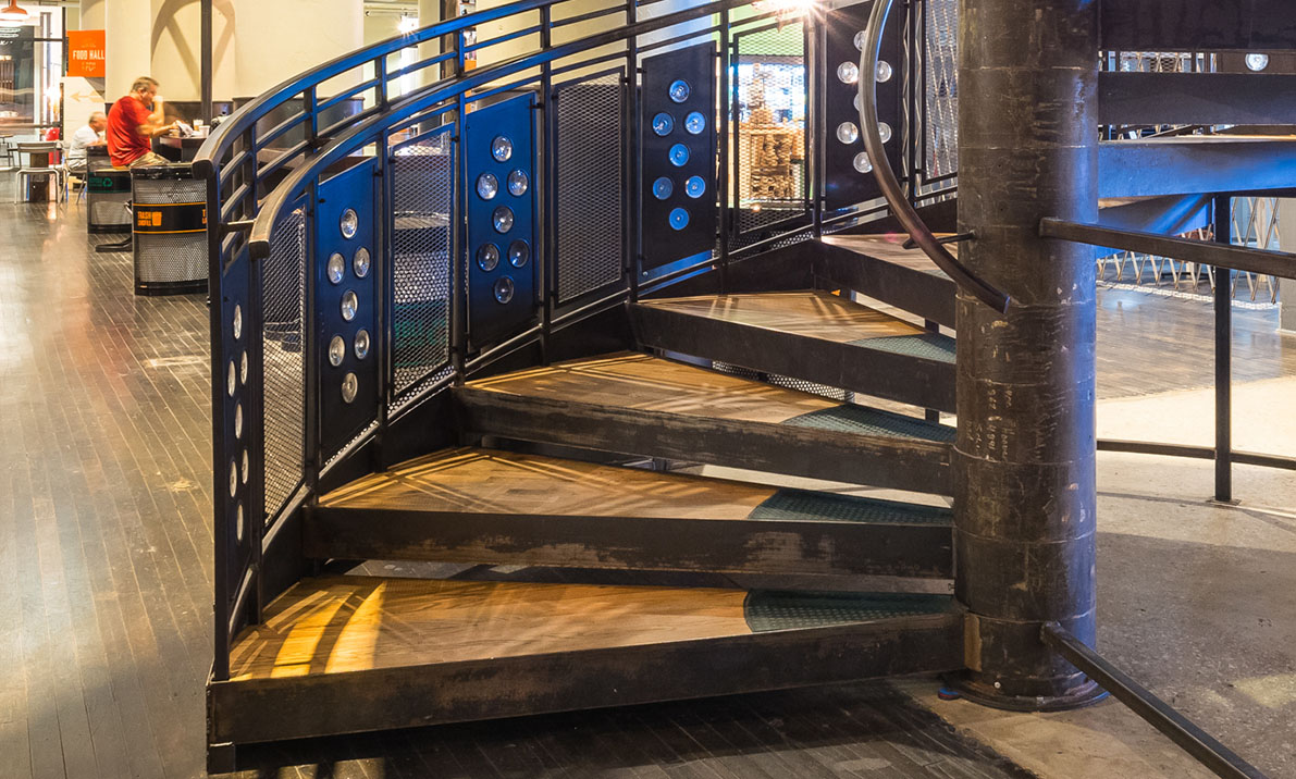 custom designed spiral stairs
