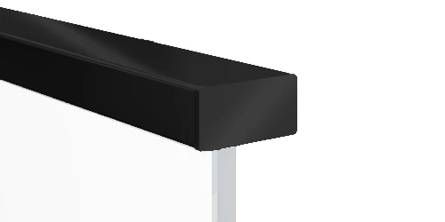 aluminum handrail option for floating stairs