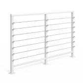 line rail option for floating stairs