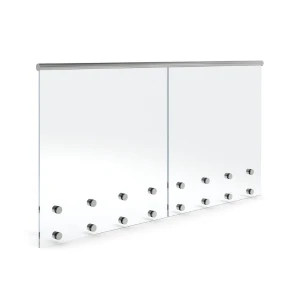 glass railing options for floating stairs