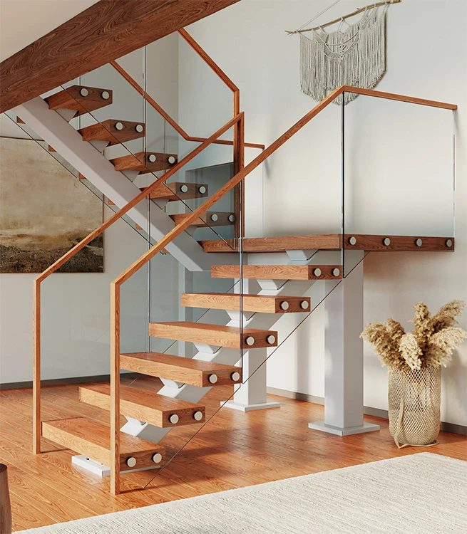 mono stringer floating stair product features