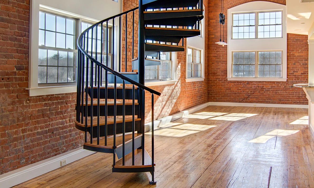 browse steel spiral staircases for your indoor renovation and new build projects