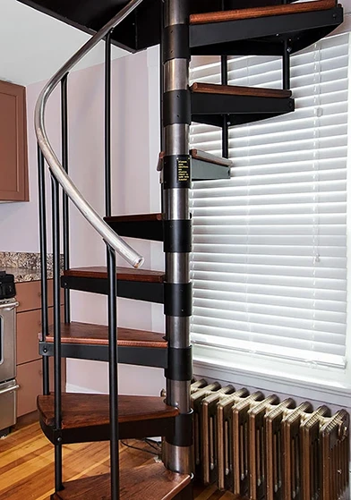 functional spiral stairs card