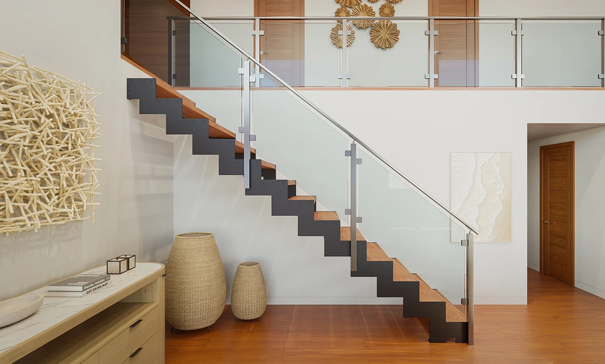 floating stairs for urban spaces, apartments, multi family buildings