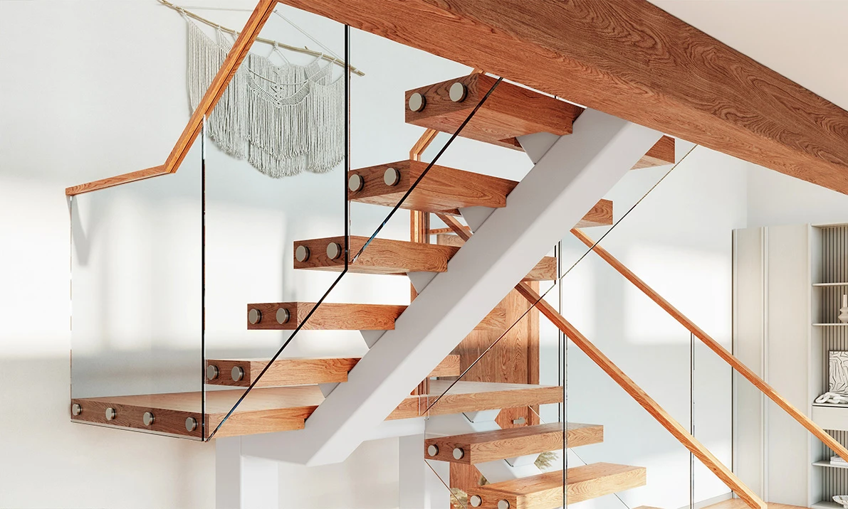 types of stringers for floating staircases
