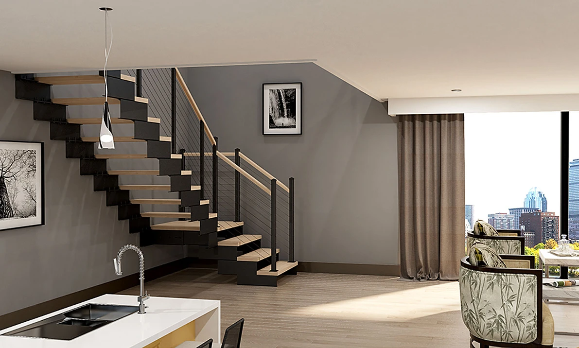 modular frame prefab straight staircase for interiors design inspiration gallery