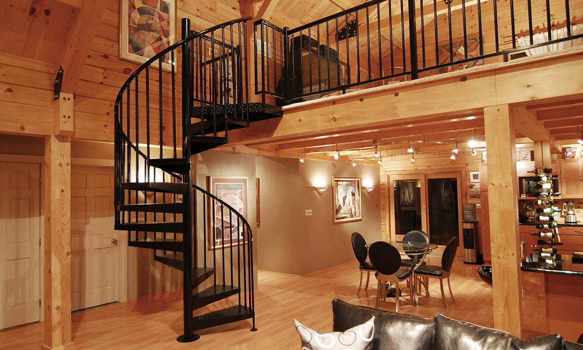 barndomnium spiral stairs