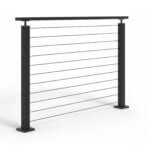 Lynx Railing Systems - Black Posts with Black Cable Infill